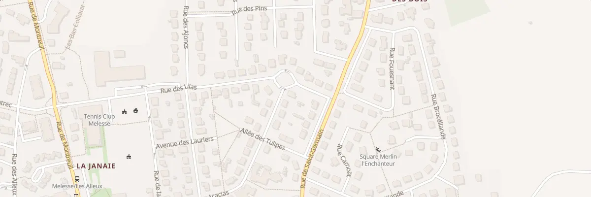 Plan du 11 Rue des Acacias à Melesse
