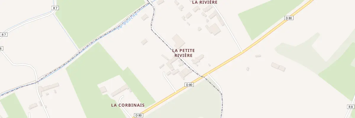Plan du 5449 La Petite Riviere à Baguer-Pican