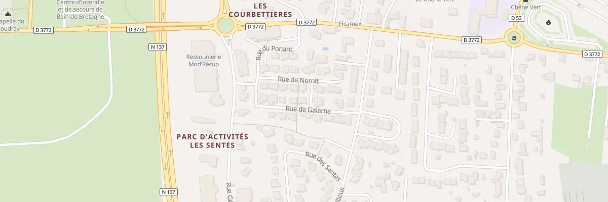 Plan du 13 Rue de Galerne à Bain-de-Bretagne
