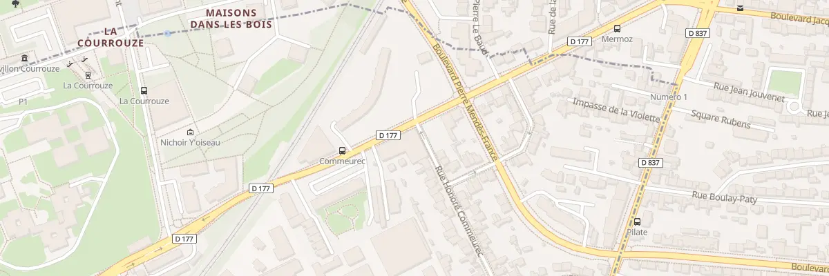 Plan du 2 Rue Honoré Commeurec à Saint-Jacques-de-la-Lande