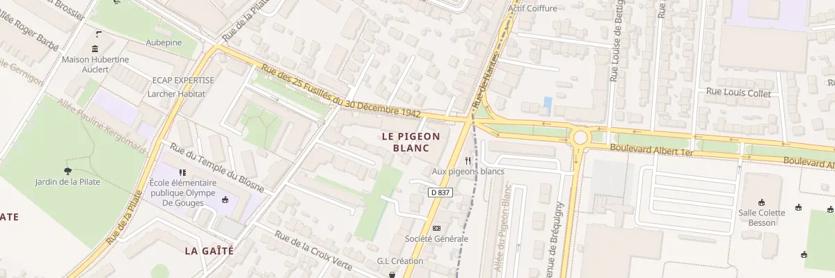 Plan du 1 Rue des Vingt-cinq Fusillés à Saint-Jacques-de-la-Lande