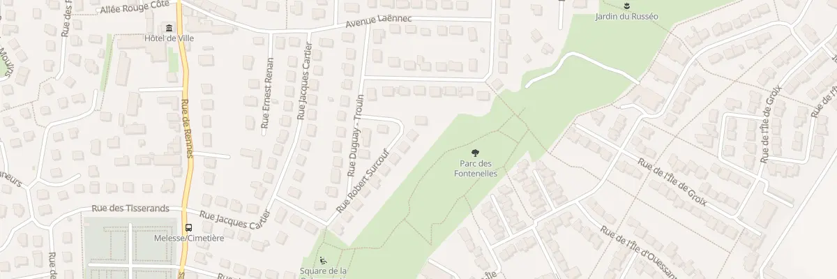 Plan du 3 Rue Robert Surcouf à Melesse