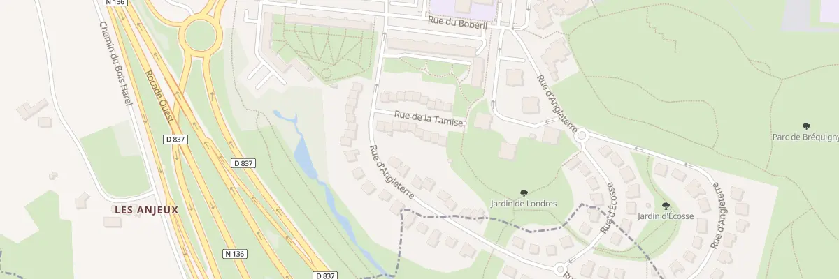 Plan du 12 Rue de la Tamise à Rennes