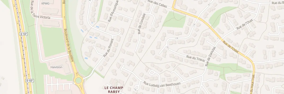 Plan du 17 Rue de Condate à Saint-Grégoire