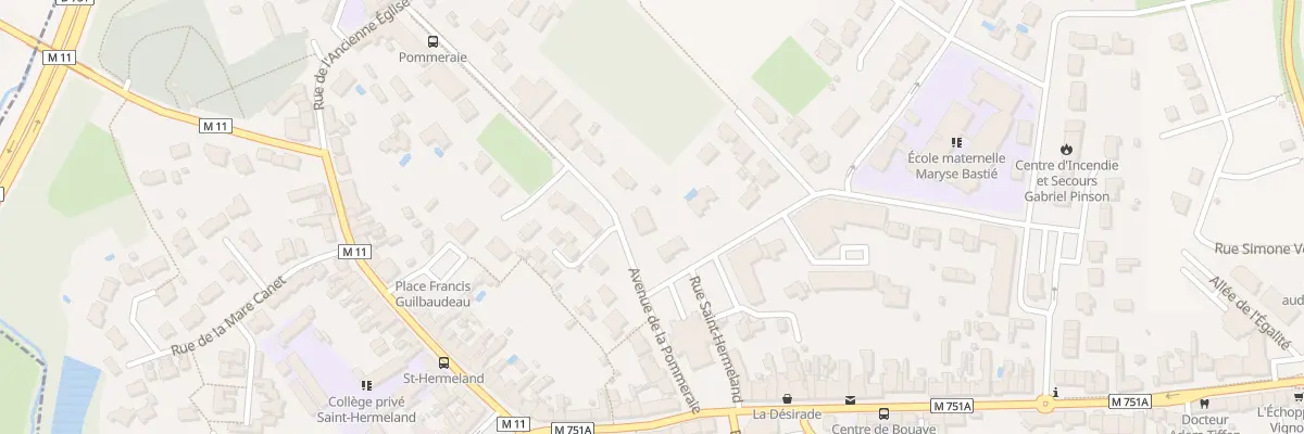 Plan du 1 Av de la Pommeraie à Bouaye