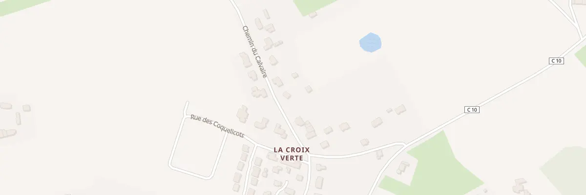 Plan du 5363 La Croix verte à Baguer-Pican