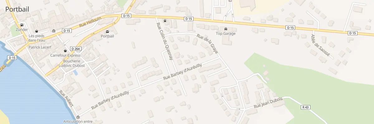 Plan du 28 Rue Barbey d’Aurevilly Portbai à Port-Bail-sur-Mer