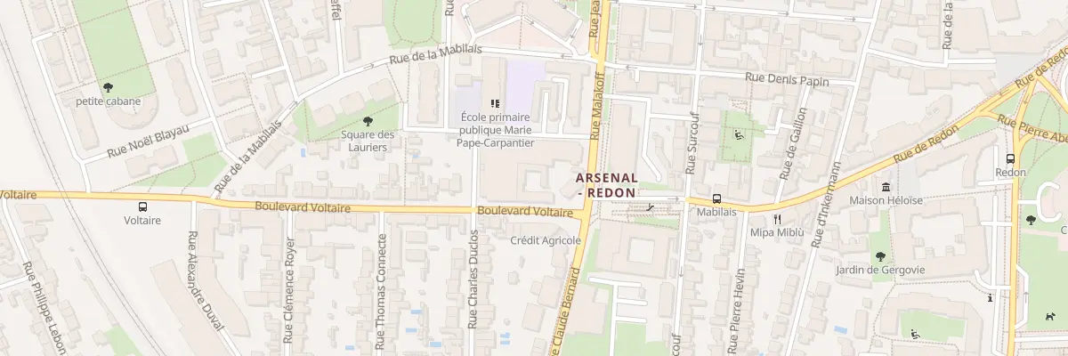 Plan du 4B Bd Voltaire à Rennes