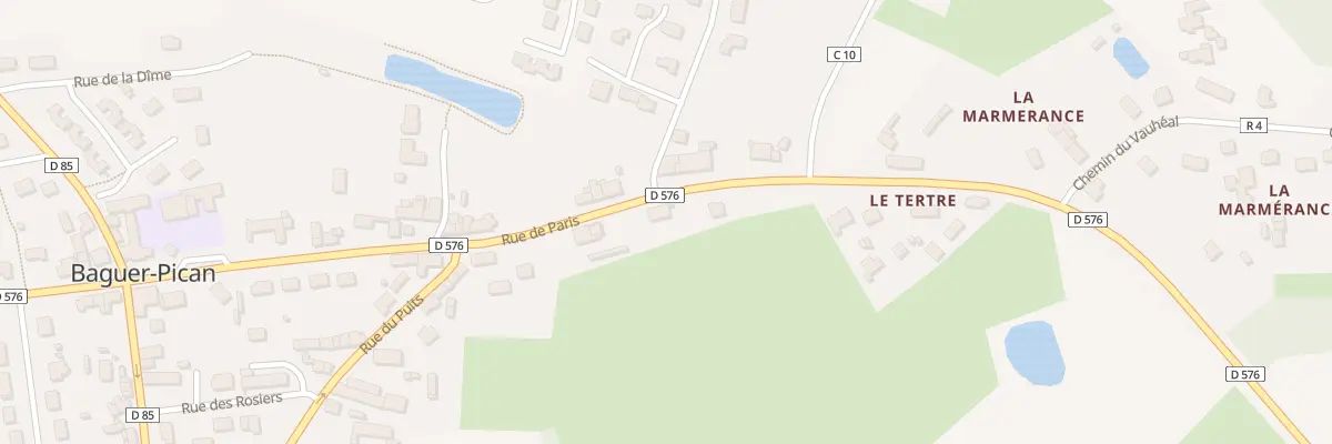 Plan du 34 Rue de Paris à Baguer-Pican