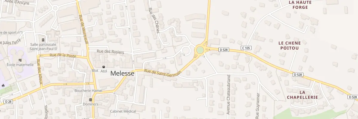 Plan du 6 Pl Saint-germain à Melesse