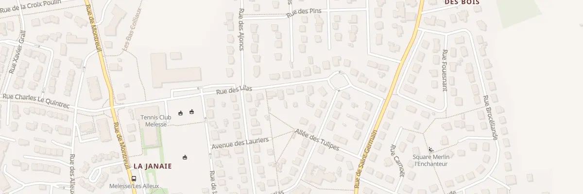 Plan du 8 Rue des Lilas à Melesse