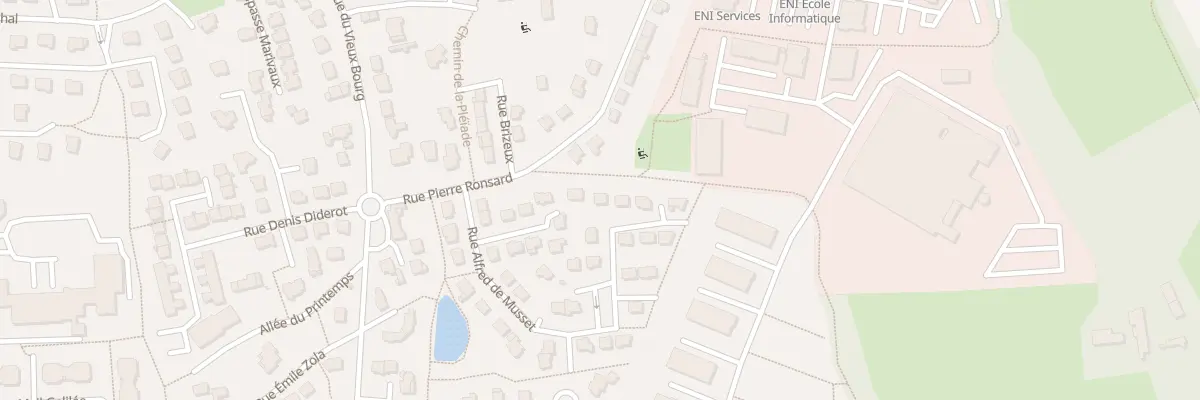 Plan du 23 Rue Alfred de Musset à Chartres-de-Bretagne
