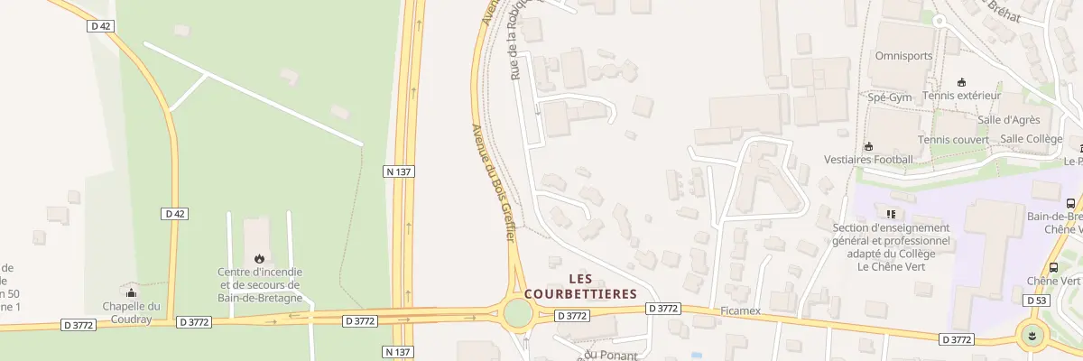 Plan du 5 Les Courbettieres à Bain-de-Bretagne