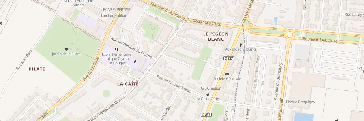 Plan du 25 Rue du Temple de Blosne à Saint-Jacques-de-la-Lande