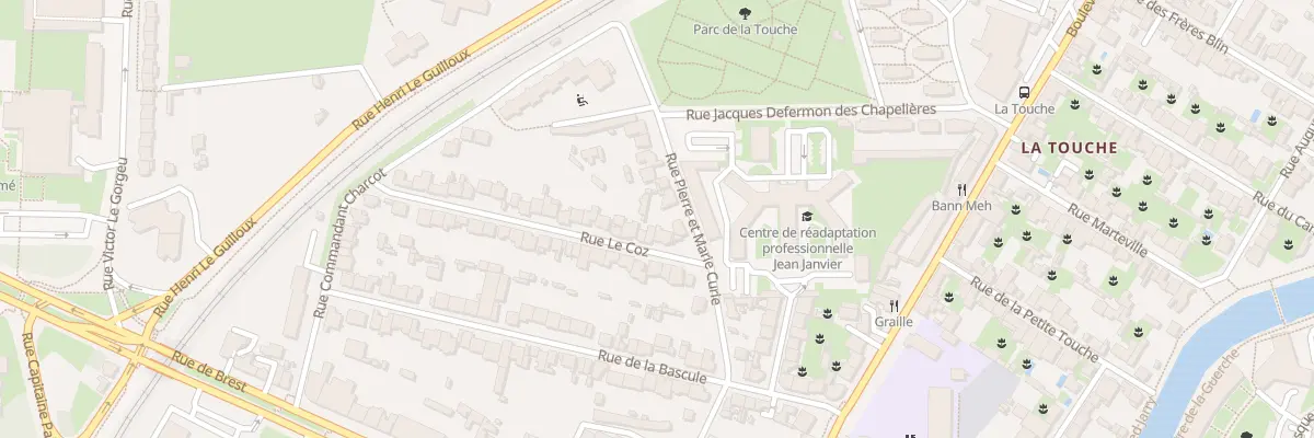 Plan du 6 Rue Le Coz à Rennes