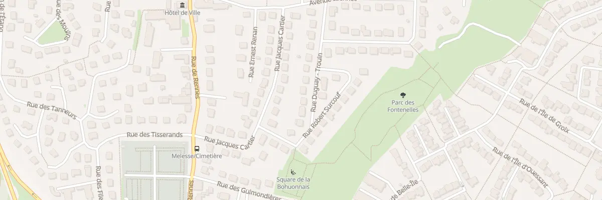Plan du 16 Rue Duguay - Trouin à Melesse