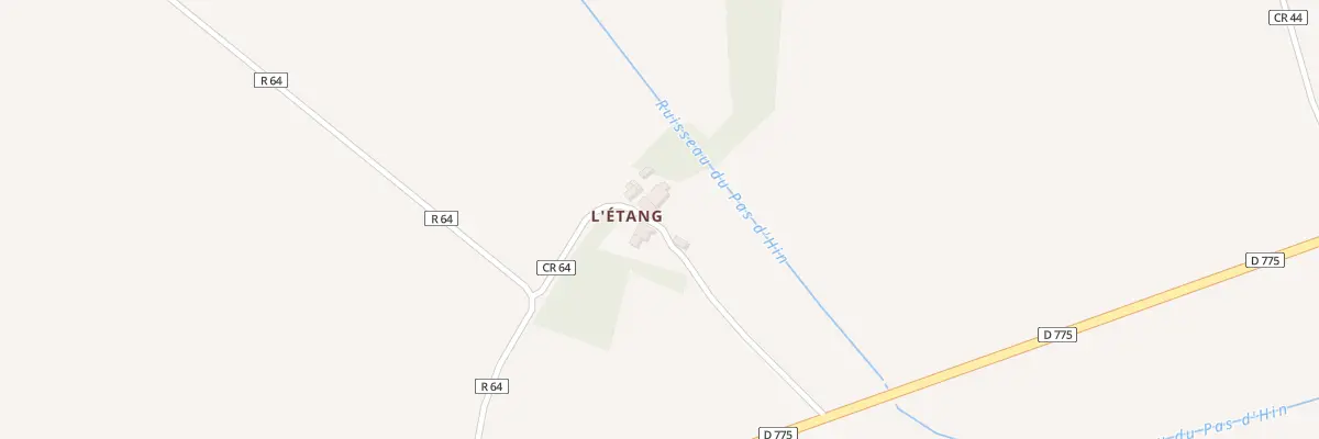 Plan du 1 L’Etang à Derval