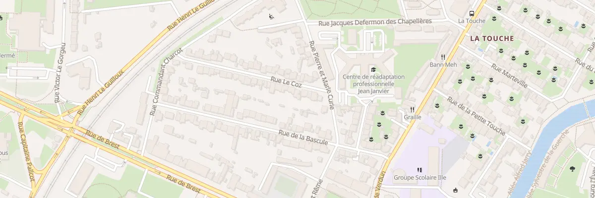 Plan du 9 Rue Le Coz à Rennes