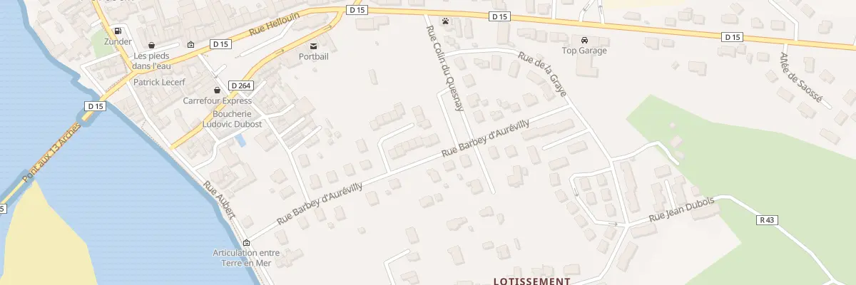 Plan du 22 Rue Barbey d’Aurévilly à Port-Bail-sur-Mer