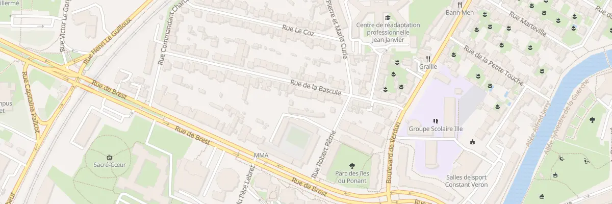 Plan du 19 Rue de la Bascule à Rennes