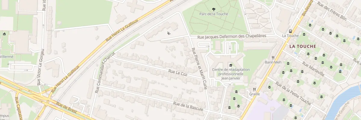 Plan du 10 Rue Le Coz à Rennes