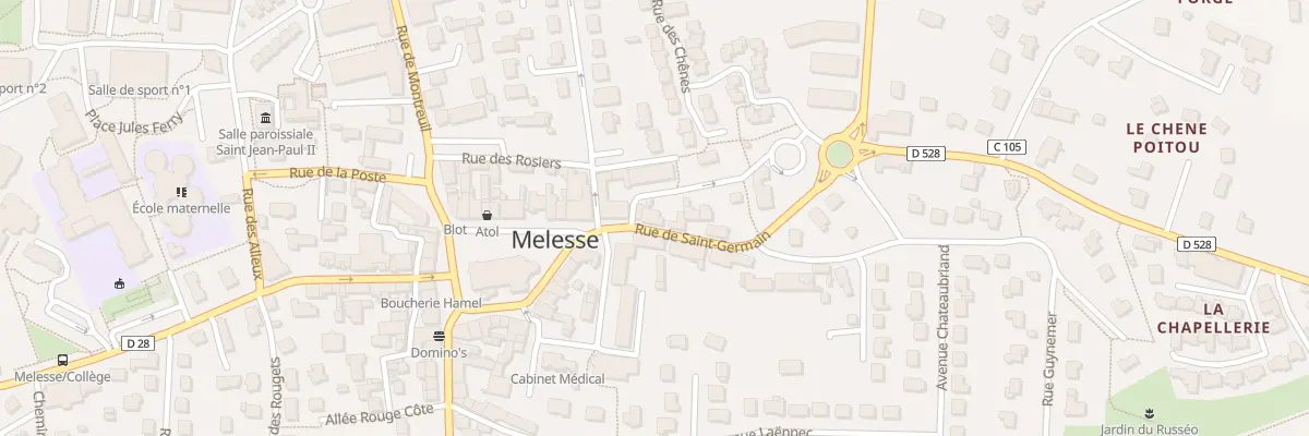 Plan du 7 Rue de Saint-germain à Melesse
