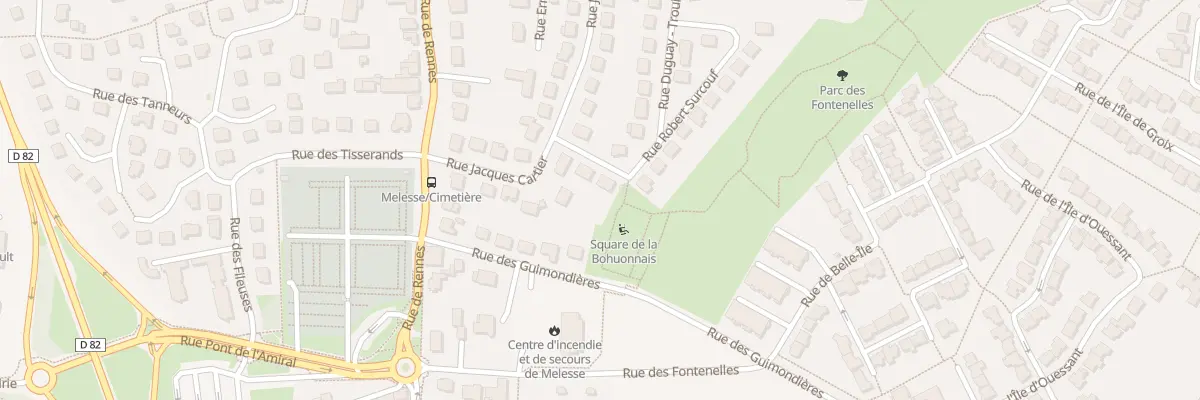 Plan du 21 Rue Robert Surcouf à Melesse
