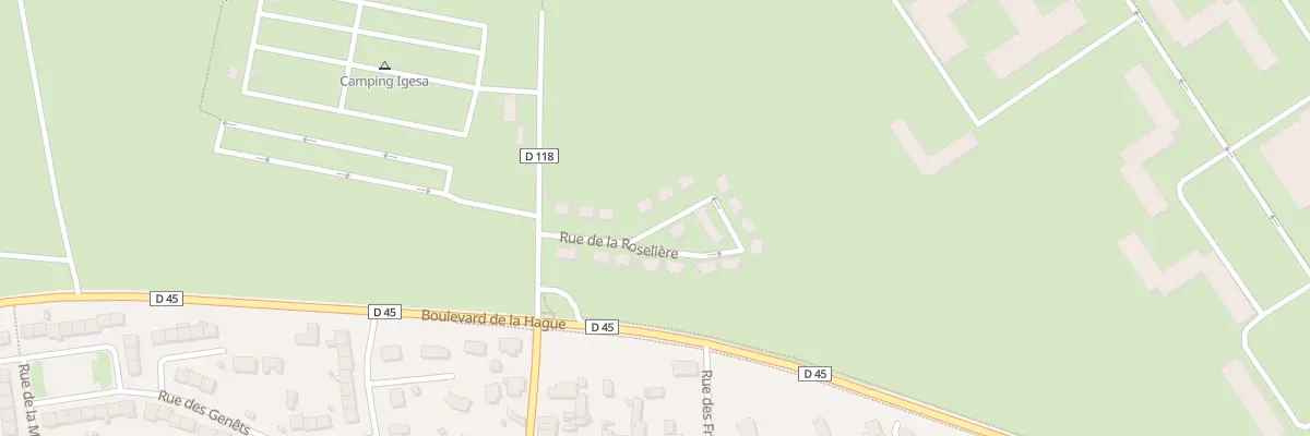Plan du 1 Rue de la Roselière à Cherbourg-en-Cotentin