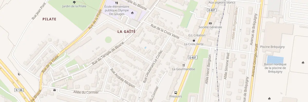 Plan du 12 Rue Lieutenant Le Corfec à Saint-Jacques-de-la-Lande