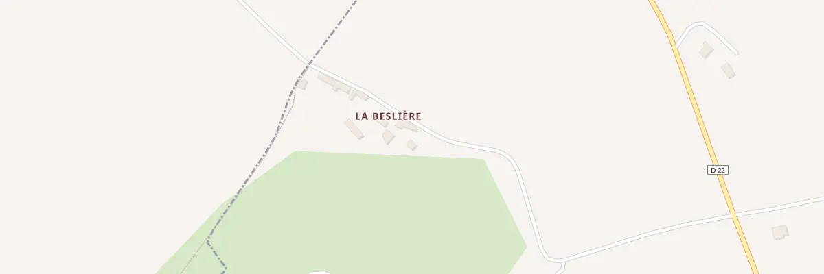 Plan du 2 Village la Besliere à Couville