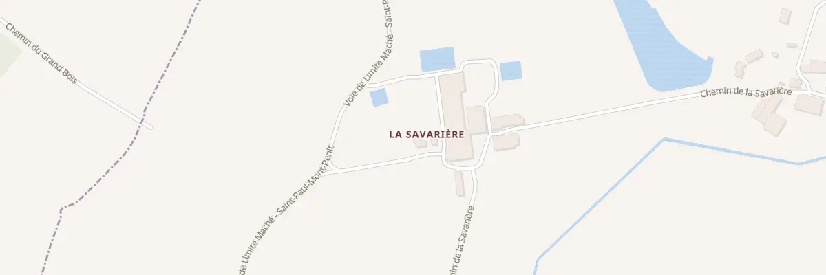 Plan du 1 La Savarière à Saint-Paul-Mont-Penit