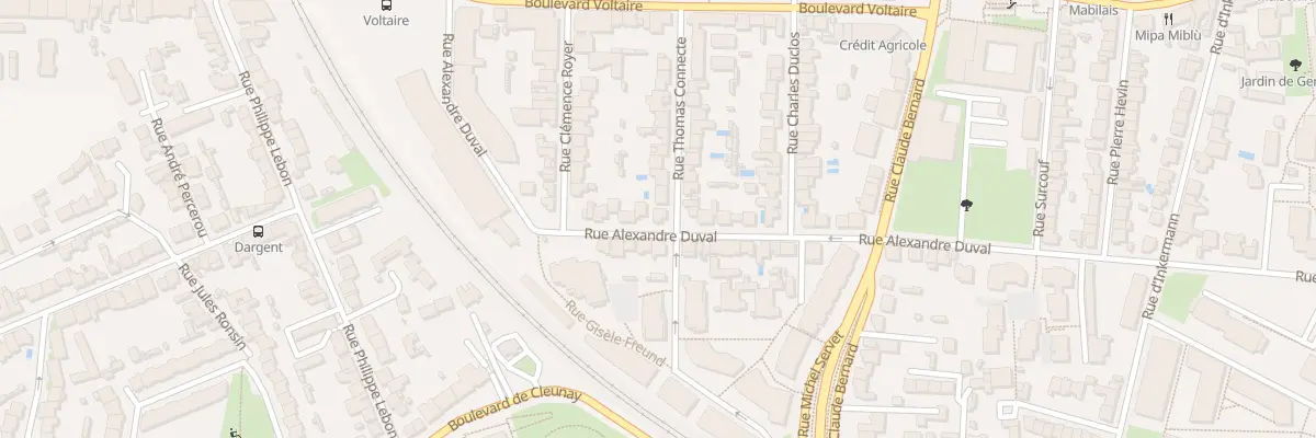Plan du 22 Rue Thomas Connecte à Rennes