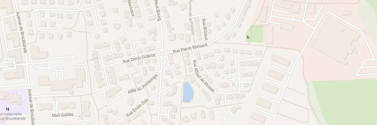 Plan du 4 Rue Alfred de Musset à Chartres-de-Bretagne
