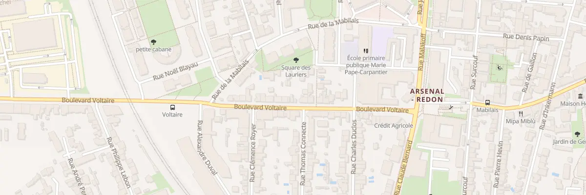 Plan du 32B Bd Voltaire à Rennes