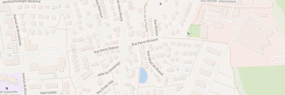 Plan du 2 Rue Alfred de Musset à Chartres-de-Bretagne
