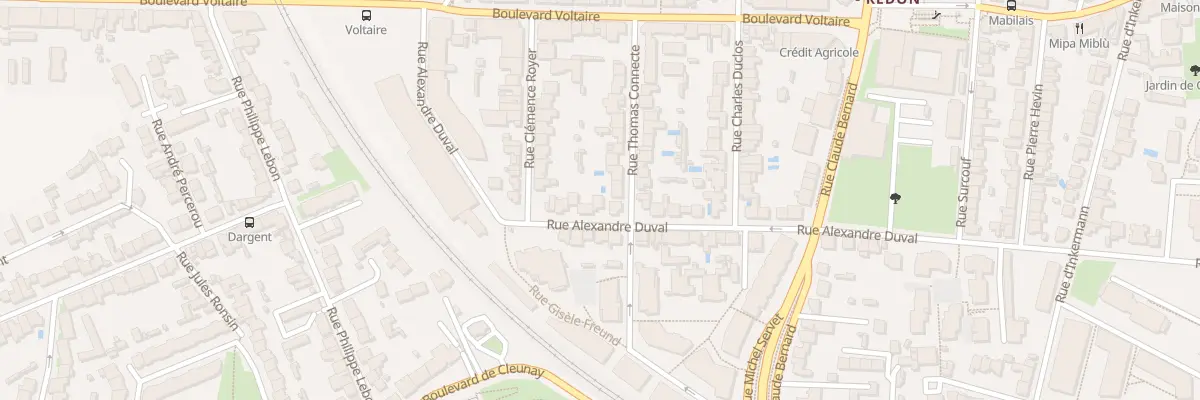 Plan du 44 Rue Alexandre Duval à Rennes