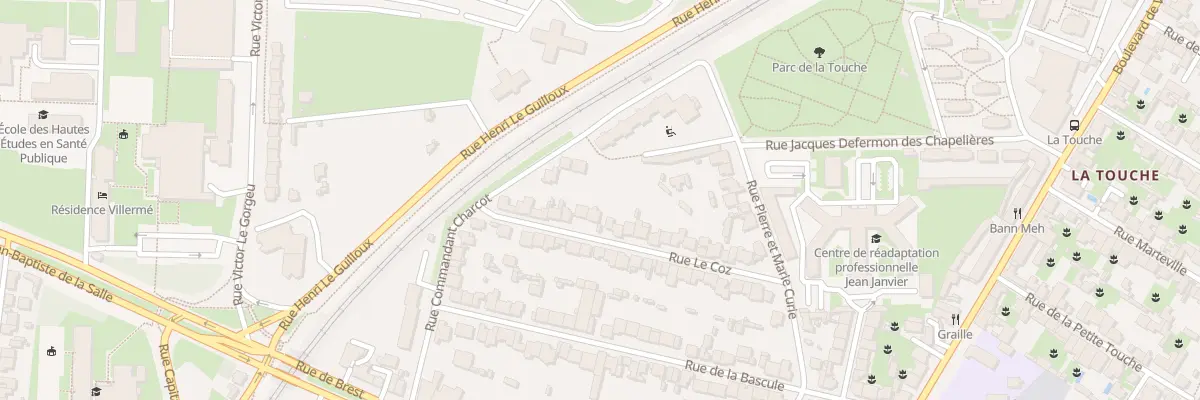 Plan du 26 Rue Le Coz à Rennes