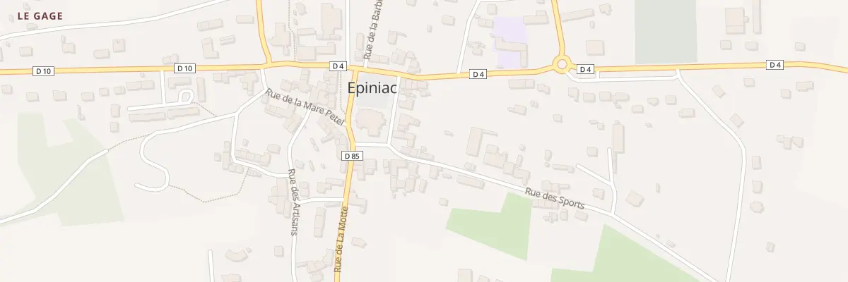 Plan du 3 Pl de l’Eglise à Epiniac