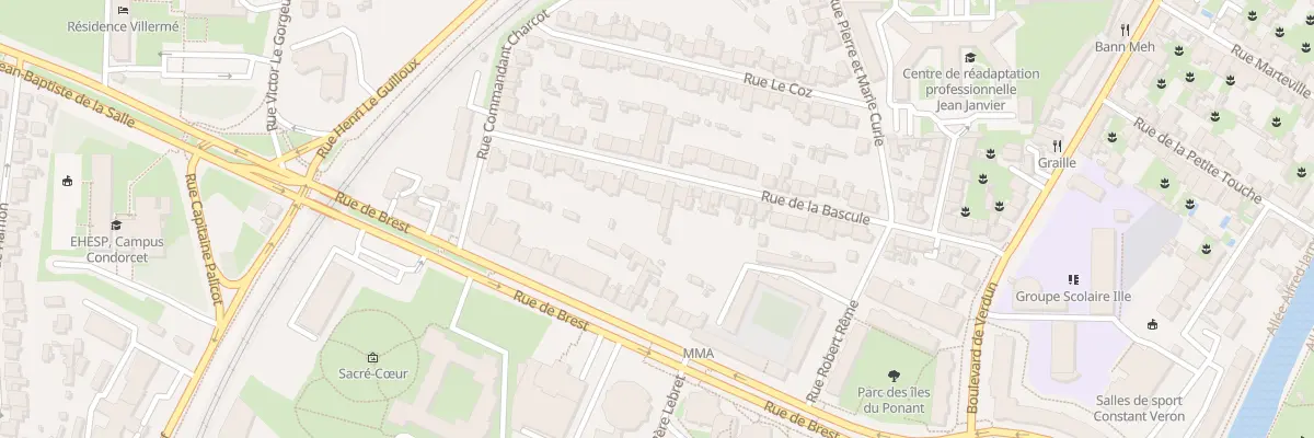 Plan du 41 Rue de la Bascule à Rennes