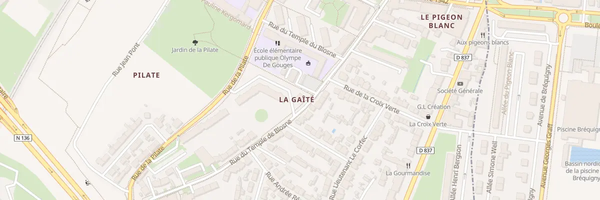 Plan du 54 Rue du Temple de Blosne à Saint-Jacques-de-la-Lande