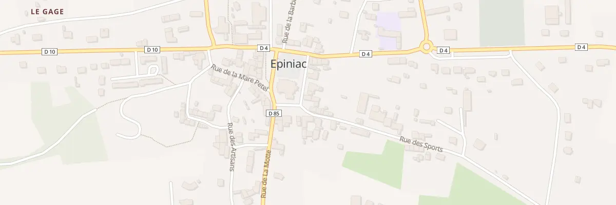 Plan du 1 Pl de l’Eglise à Epiniac