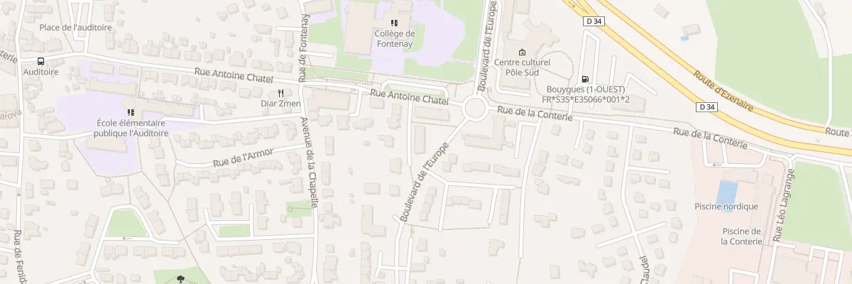 Plan du 40 Rue Antoine Chatel à Chartres-de-Bretagne
