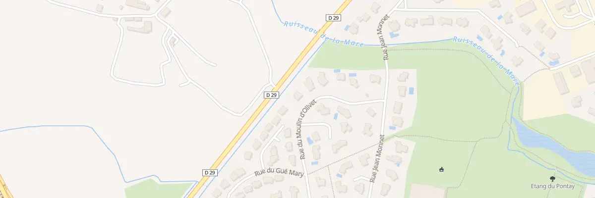 Plan du 5 Rue du Moulin d’Olivet à Saint-Grégoire