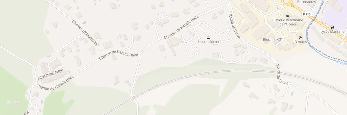 Plan du 225 Che d’Handia Baita à Urrugne