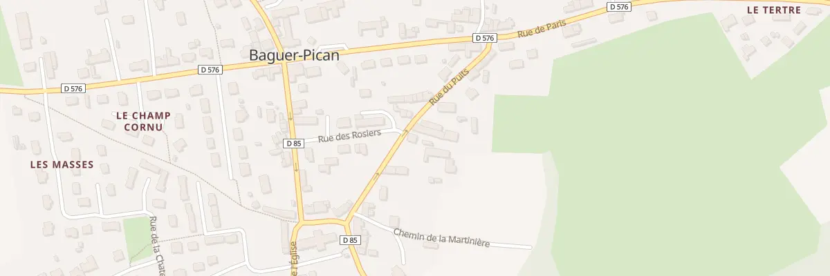 Plan du 10 Rue du Puits à Baguer-Pican