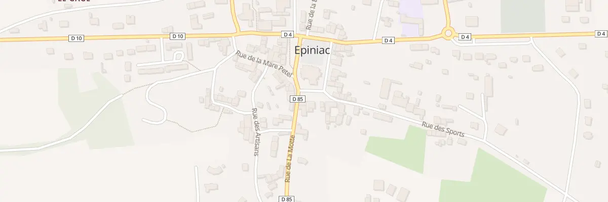 Plan du 1 Rue de la Motte à Epiniac