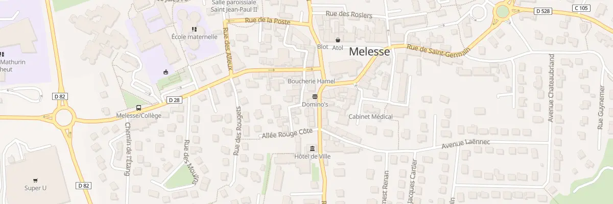 Plan du 2 Rue de Rennes à Melesse