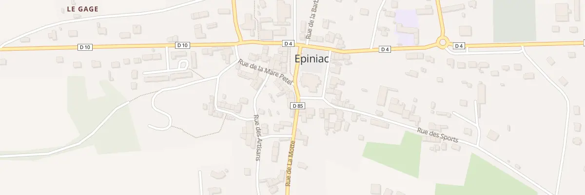 Plan du 2 Rue de la Motte à Epiniac