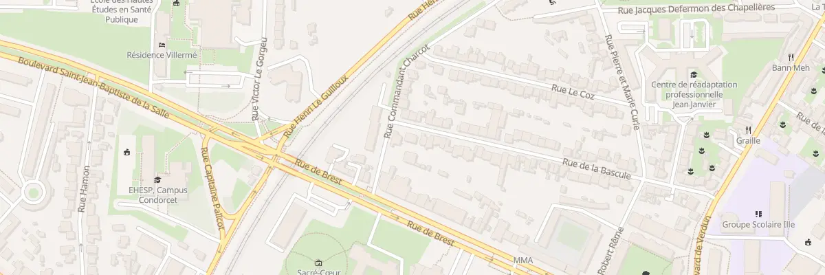 Plan du 57B Rue de la Bascule à Rennes
