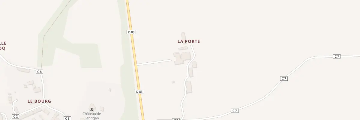Plan du 2 La Métairie à Lanrigan